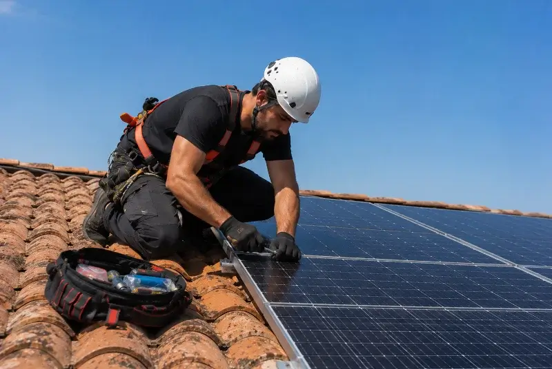 Maintenance et monitoring de panneaux solaires à Vensac